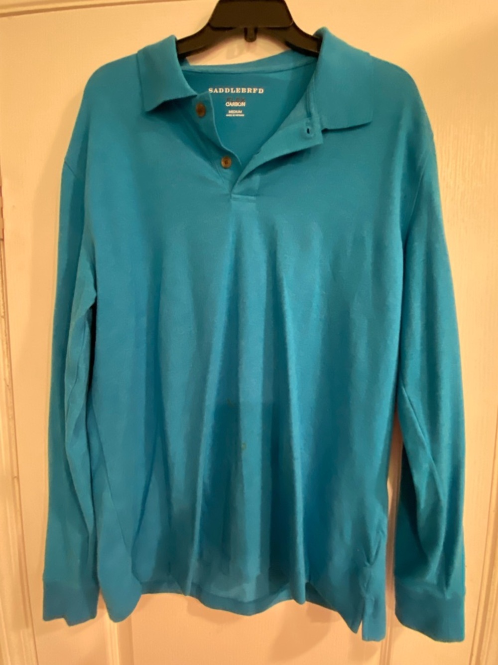 Saddlebred Teal Long-Sleeve Polo